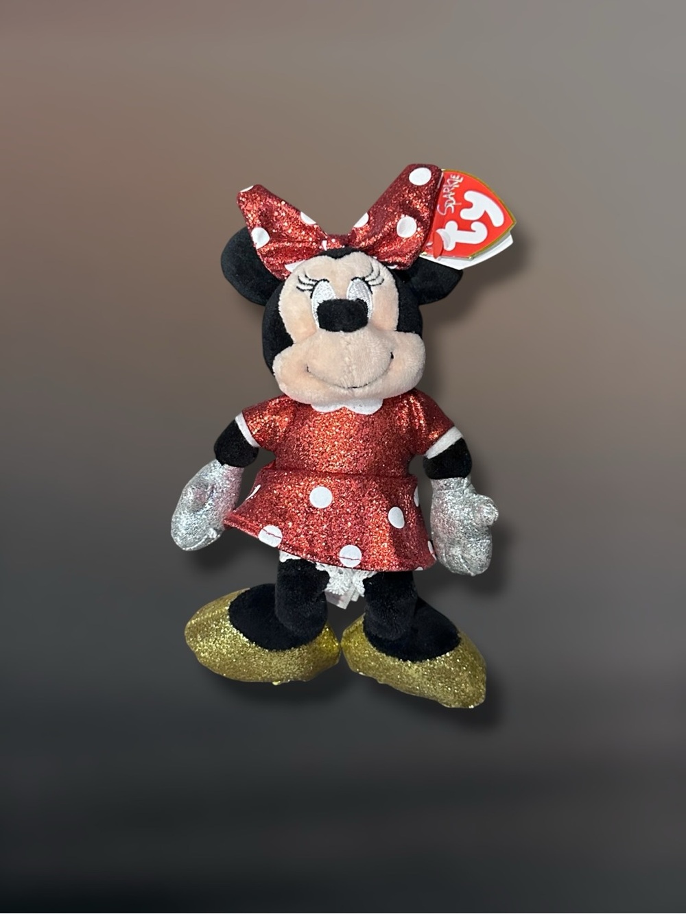 Ty Beanie Baby Disney Sparkle Minnie Mouse Plush Toy - Picture 2 of 4